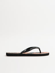 WOMENS BILLABONG DAMA BLACK OVERFLOW SANDALS - CLEARANCE