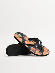 WOMENS BILLABONG DAMA BLACK OVERFLOW SANDALS - CLEARANCE