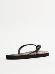 WOMENS BILLABONG DAMA BLACK OVERFLOW SANDALS - CLEARANCE