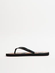 WOMENS BILLABONG DAMA BLACK OVERFLOW SANDALS - CLEARANCE