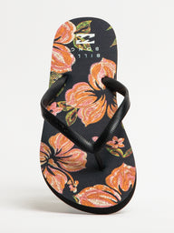 WOMENS BILLABONG DAMA BLACK OVERFLOW SANDALS - CLEARANCE