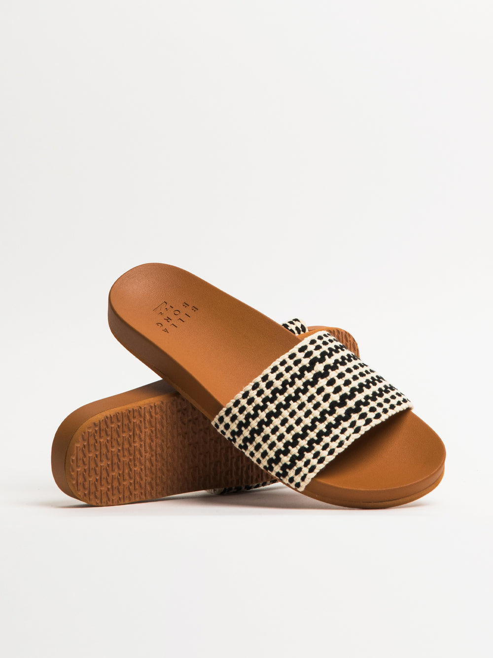 WOMENS BILLABONG MARA BLACK/WHITE SANDALS - CLEARANCE