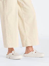 WOMENS BIRKENSTOCK BOSTON EVA CLOG - MEDIUM/NARROW - EGGSHELL