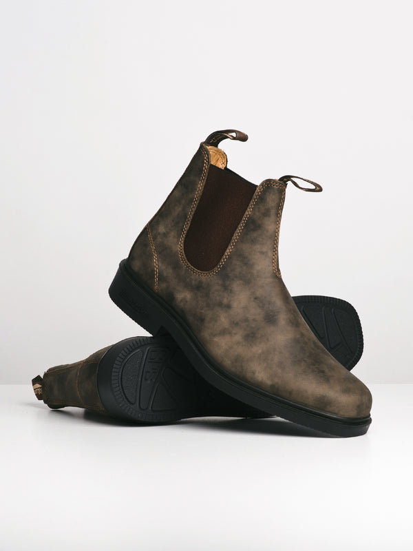 BLUNDSTONE MENS BLUNDSTONE DRESS RUSTIC BROWN BOOT - Blackwell Supply Co.