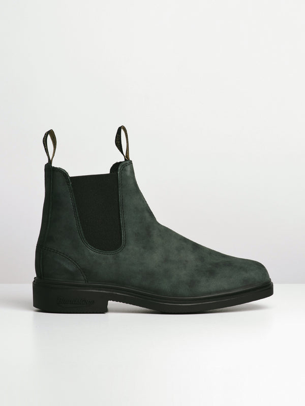 MENS BLUNDSTONE DRESS RUSTIC BLACK BOOT