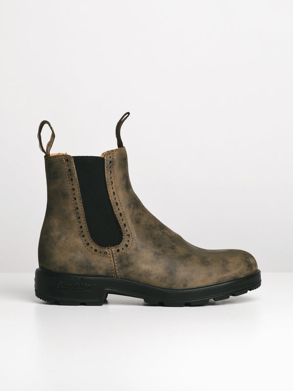 BLUNDSTONE WOMENS BLUNDSTONE HI TOP ORIGINAL RUSTIC BROWN BOOT - Blackwell Supply Co.