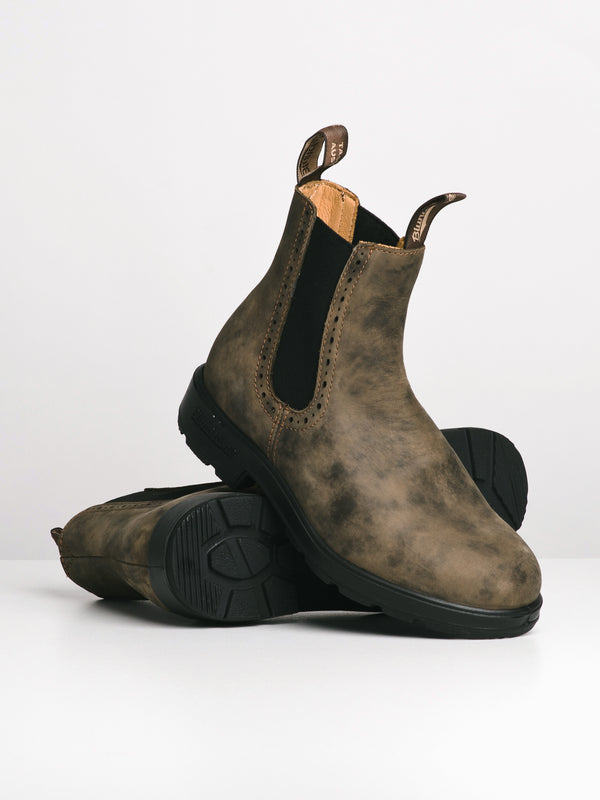 BLUNDSTONE WOMENS BLUNDSTONE HI TOP ORIGINAL RUSTIC BROWN BOOT - Blackwell Supply Co.