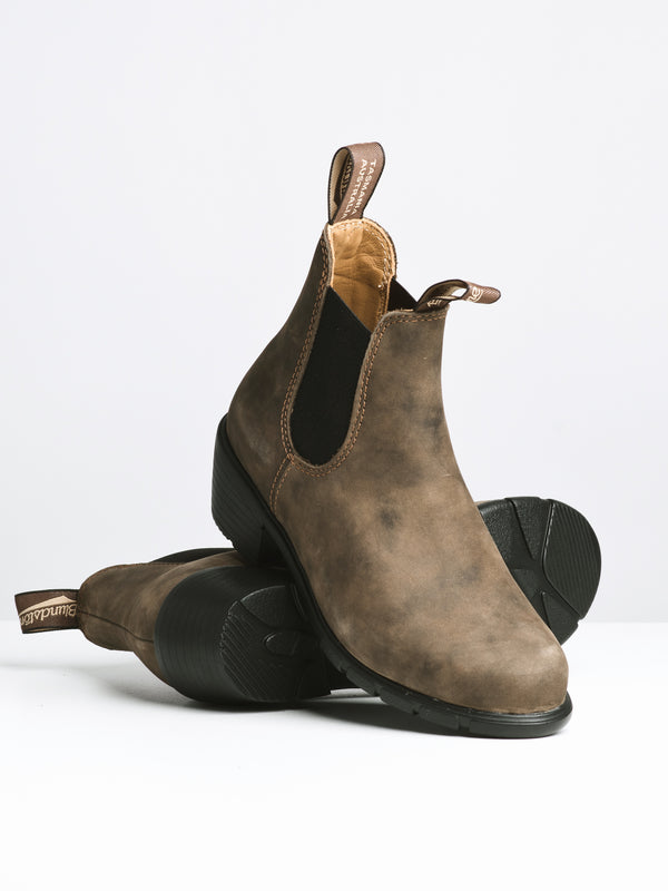BLUNDSTONE WOMENS BLUNDSTONE SERIES HEEL RUSTIC BROWN - Blackwell Supply Co.