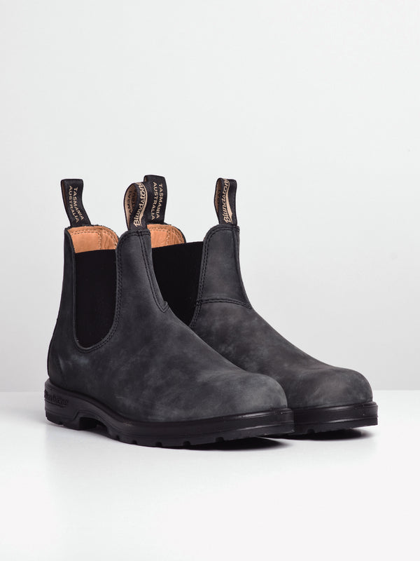 BLUNDSTONE MENS BLUNDSTONE CLASSIC RUSTIC BLACK BOOT - Blackwell Supply Co.