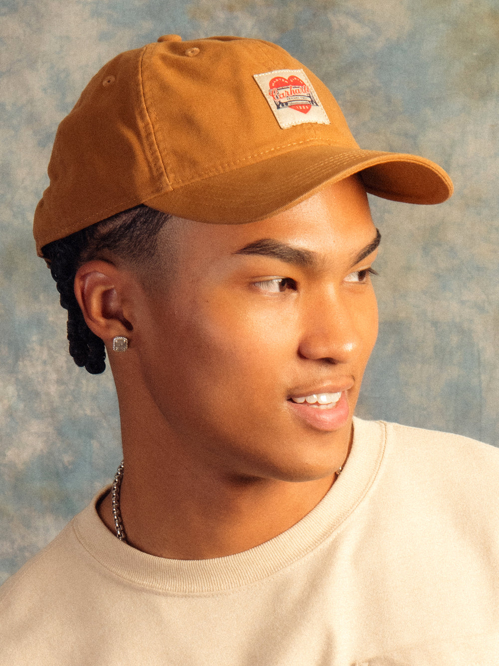 CARHARTT HEART PATCH CANVAS BALLCAP - BROWN