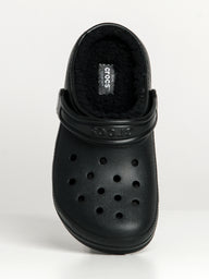 CROCS KIDS CLASSIC LINED KIDS CLOG - BLACK