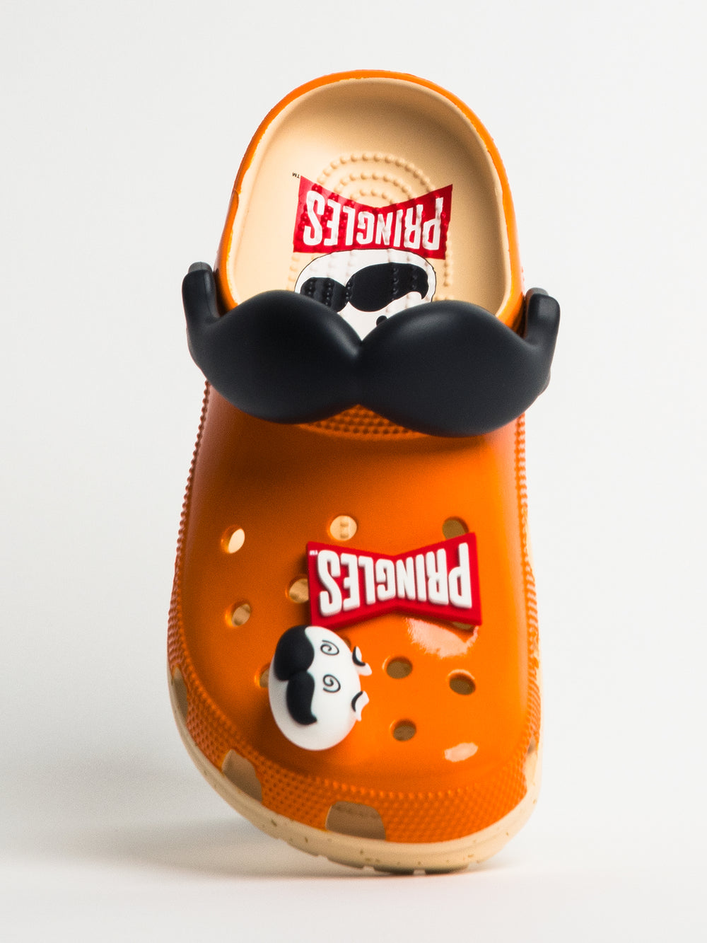 MENS CROCS PRINGLES CLASSIC CLOG - ORANGE/RED - CLEARANCE