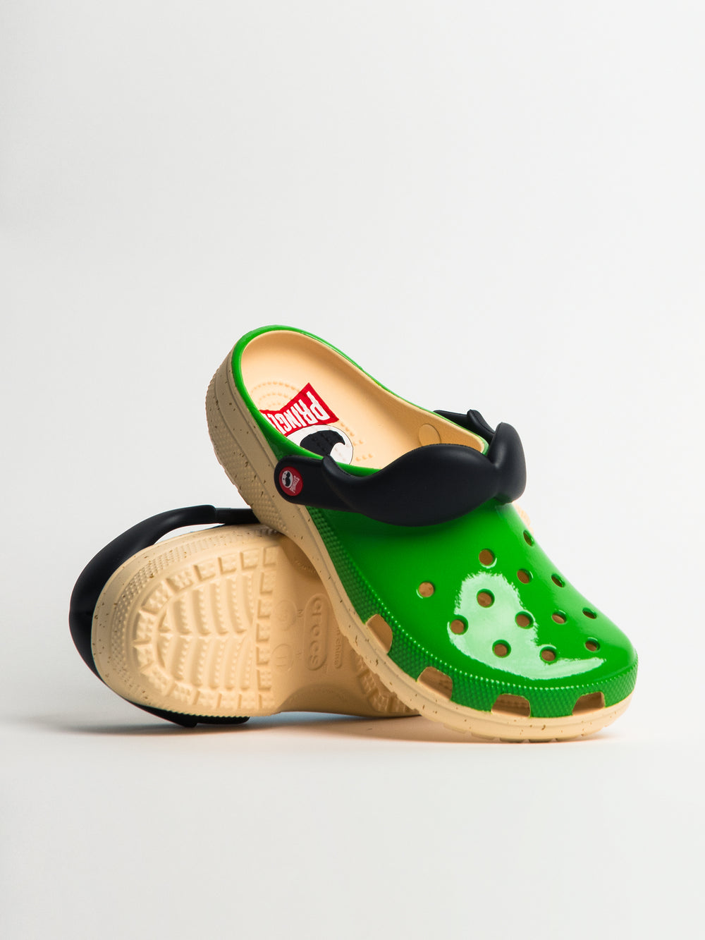 MENS CROCS PRINGLES CLASSIC CLOG - GREEN/BLUE - CLEARANCE