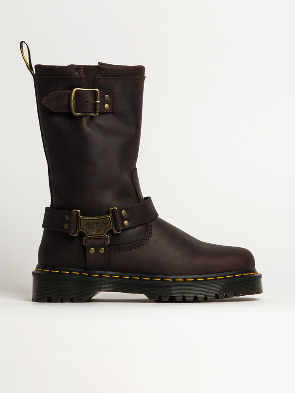 DR MARTENS WOMENS DR MARTENS ANISTONE HI BOOT - BROWN - Blackwell Supply Co.