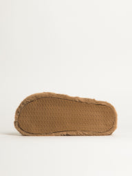 WOMENS HARLOW CROSSOVER SLIPPER - LIGHT BROWN