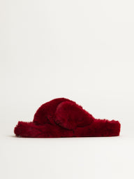 WOMENS HARLOW CROSSOVER SLIPPER - RED