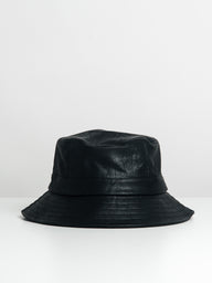 KOLBY LEATHER BUCKET HAT - CLEARANCE