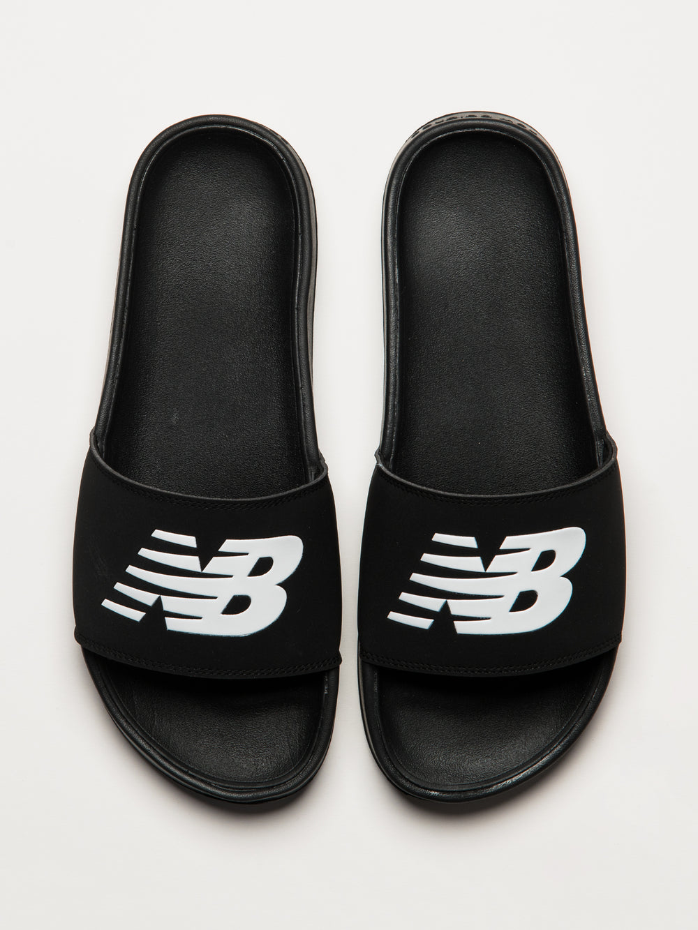 MENS NEW BALANCE THE 200 SLIDE - BLACK/WHITE