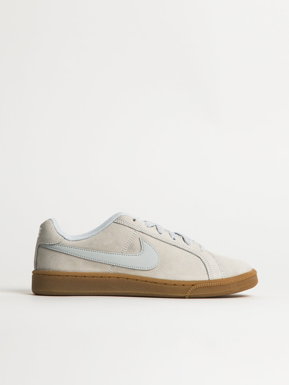 WOMENS NIKE COURT ROYALE SUEDE SNEAKERS - PLATINUM