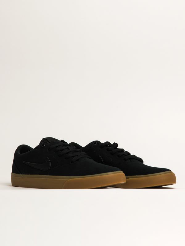 NIKE MENS NIKE SB CHARGER CANVAS - BLACK/LIGHT BROWN - Blackwell Supply Co.