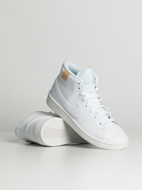 WOMENS NIKE COURT ROYALE 2 MID SNEAKER - WHITE