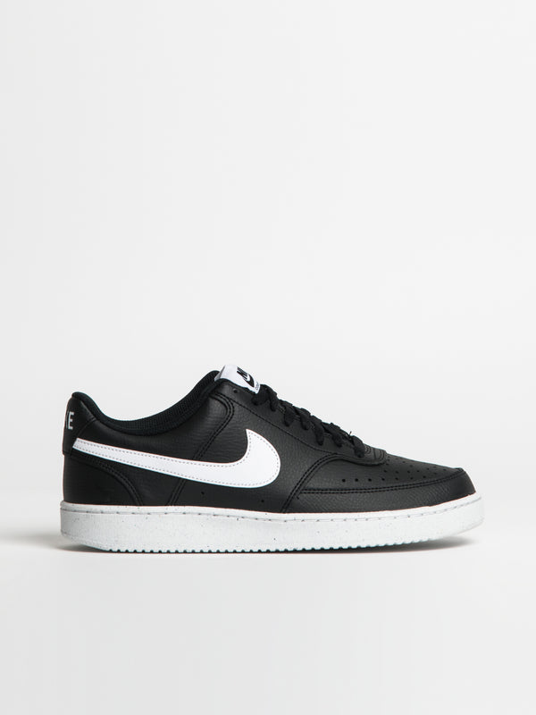 NIKE MENS NIKE COURT VISION LOW NEXT NATURE SNEAKER - BLACK/WHITE - Blackwell Supply Co.