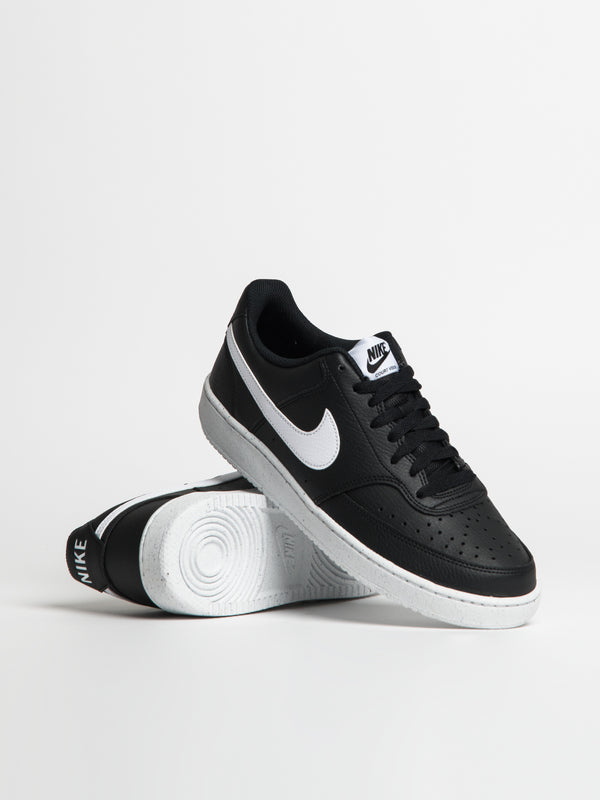NIKE MENS NIKE COURT VISION LOW NEXT NATURE SNEAKER - BLACK/WHITE - Blackwell Supply Co.