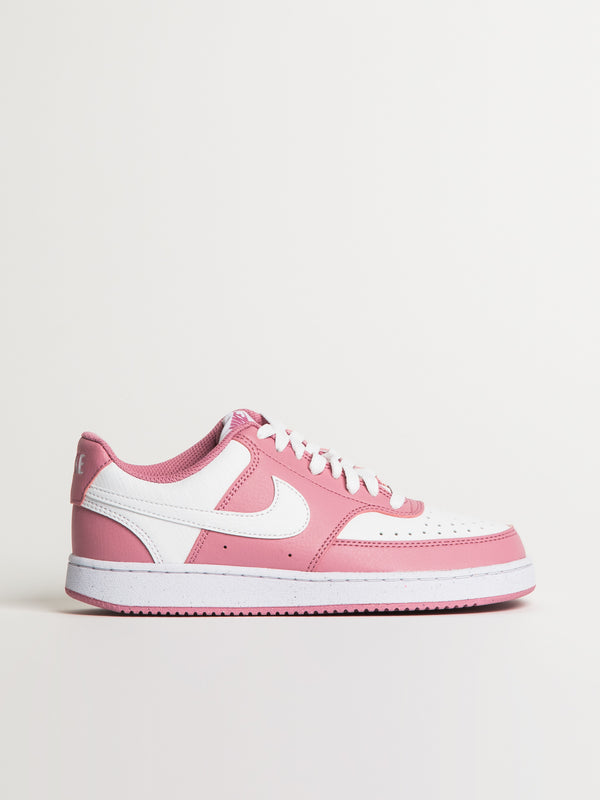NIKE WOMENS NIKE COURT VISION LO NEXT NATURE SNEAKER - PINK/WHITE - Blackwell Supply Co.