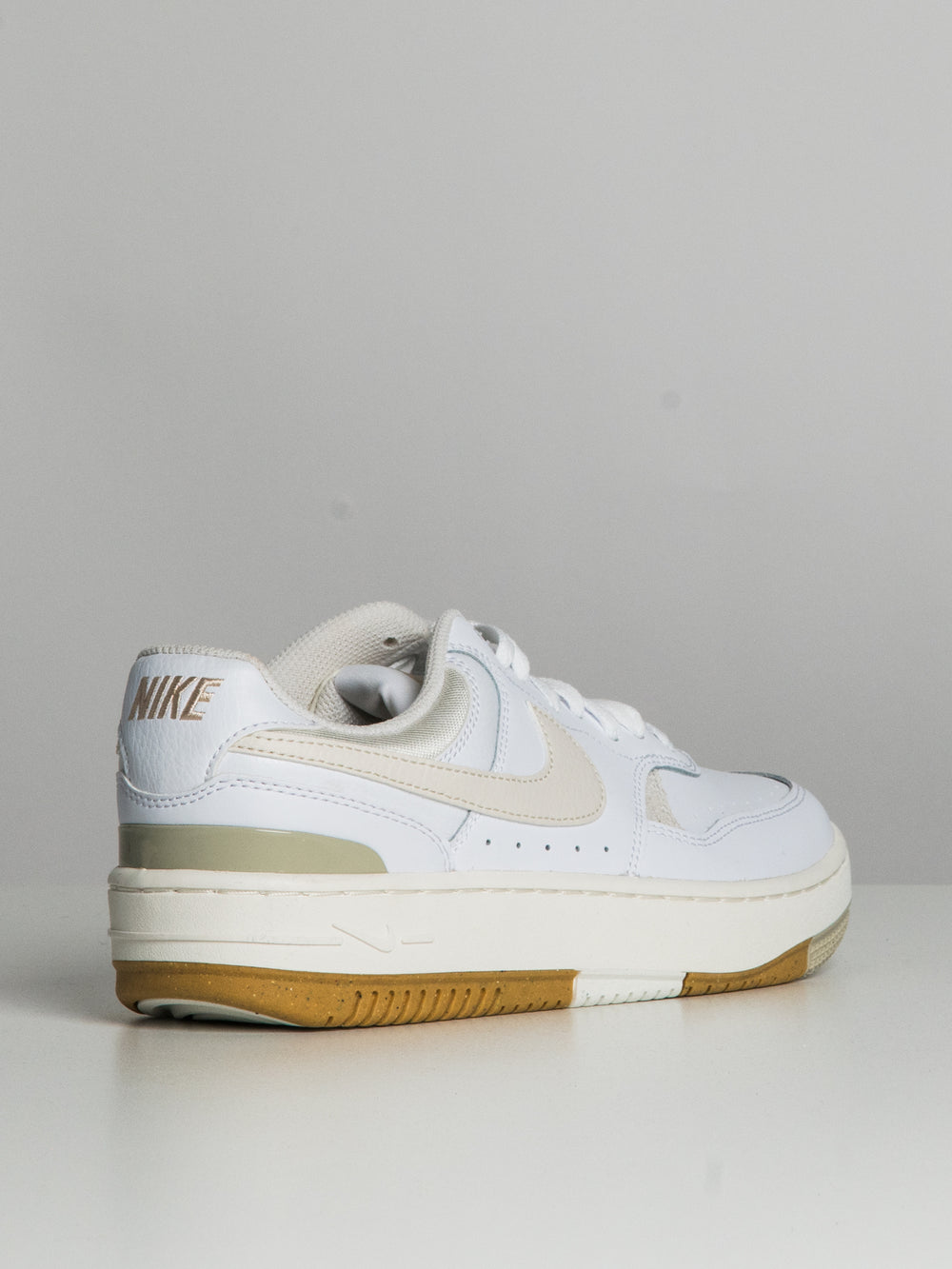 WOMENS NIKE GAMMA FORCE SNEAKER - WHITE/LIGHT BONE/SANDDRIFT