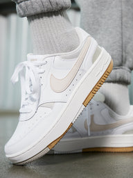 WOMENS NIKE GAMMA FORCE SNEAKER - WHITE/LIGHT BONE/SANDDRIFT