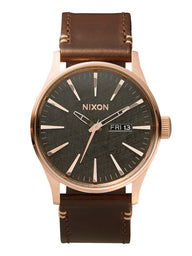 NIXON SENTRY LEATHER WATCH