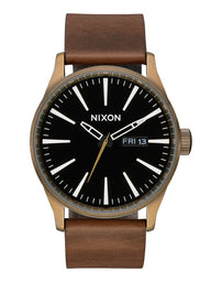 NIXON SENTRY LEATHER WATCH