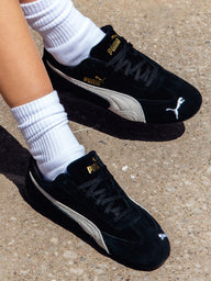 WOMENS PUMA SPEEDCAT OG SNEAKER - BLACK/WHITE