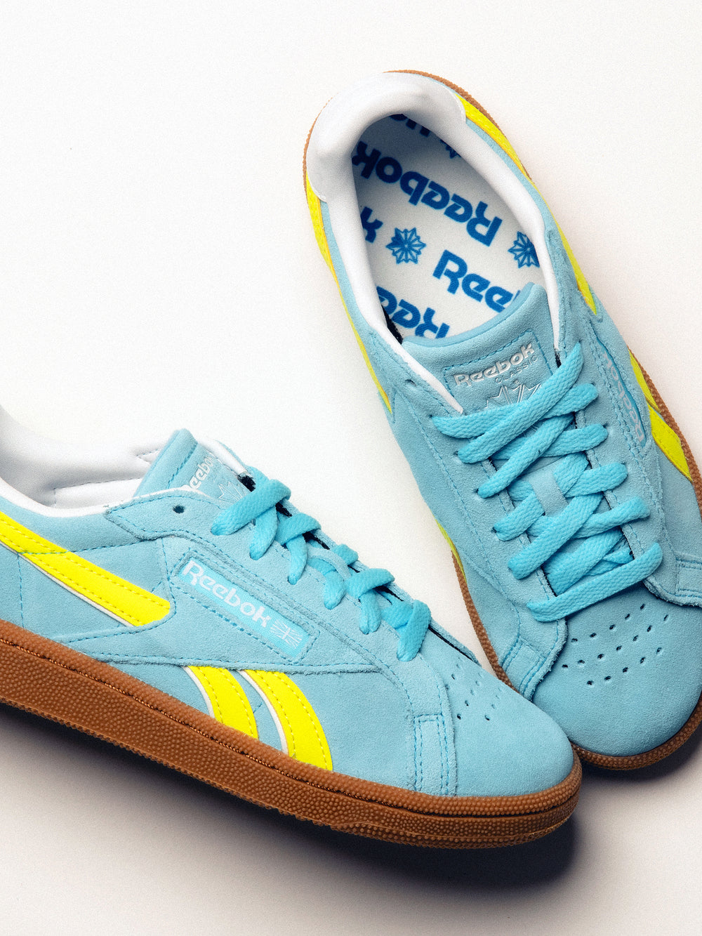 WOMENS REEBOK CLUB C GROUNDS UK SNEAKER - BLUE