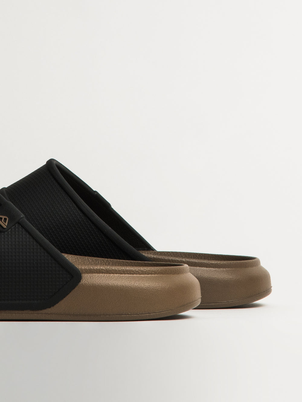 MENS REEF OASIS DOUBLE-UP SANDALS - FOSSIL/BLACK