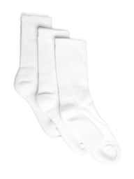 MIDCALF SOCK 3 PACK SOCKS - WHITE