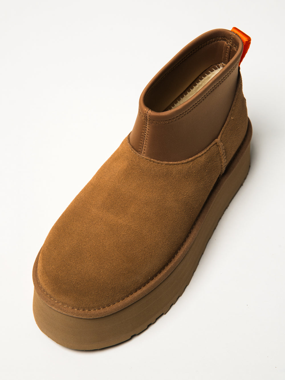 WOMENS UGG CLASSIC MINI DIPPER BOOT - CHESTNUT
