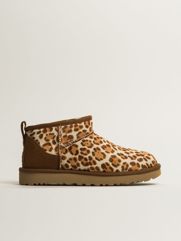UGG WOMENS UGG CLASSIC ULTRA MINI PLAINS - LEOPARD - Blackwell Supply Co.