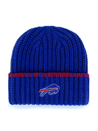 47 BLANKET STITCH CUFF KNIT BILLS BEANIE - BLUE