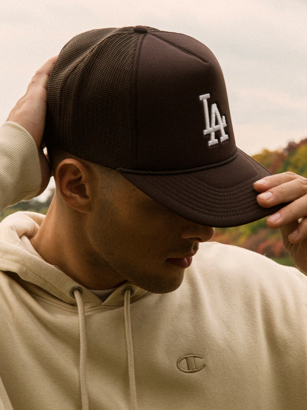 47 MLB DODGERS FOAM FRONT TRUCKER HAT - CLEARANCE