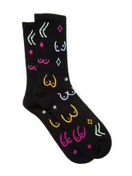BOOBS SOCKS - BLACK