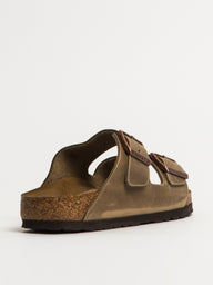 WOMENS BIRKENSTOCK ARIZONA OILED LEATHER SANDALS - TOBACCO BROWN