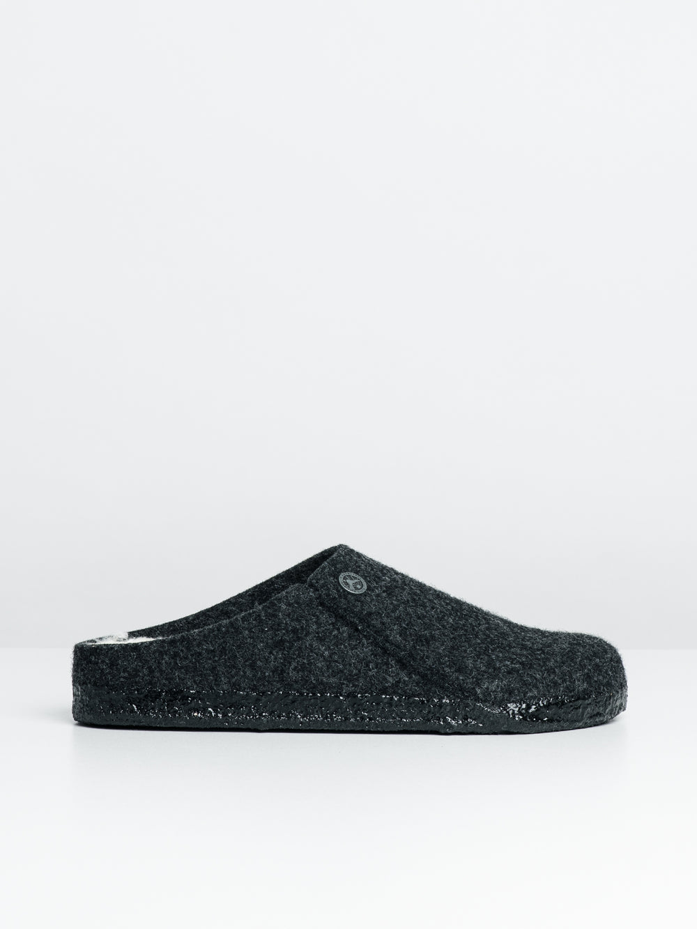 WOMENS BIRKENSTOCK ZERMATT SHEARLING SLIPPERS - ANTHRACITE - CLEARANCE