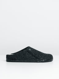 WOMENS BIRKENSTOCK ZERMATT SHEARLING SLIPPERS - ANTHRACITE - CLEARANCE