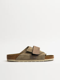 MENS BIRKENSTOCK KYOTO SUEDE NUBUCK SANDALS - TAUPE - CLEARANCE