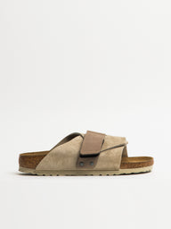 WOMENS BIRKENSTOCK KYOTO SUEDE NARROW SANDALS - TAUPE - CLEARANCE