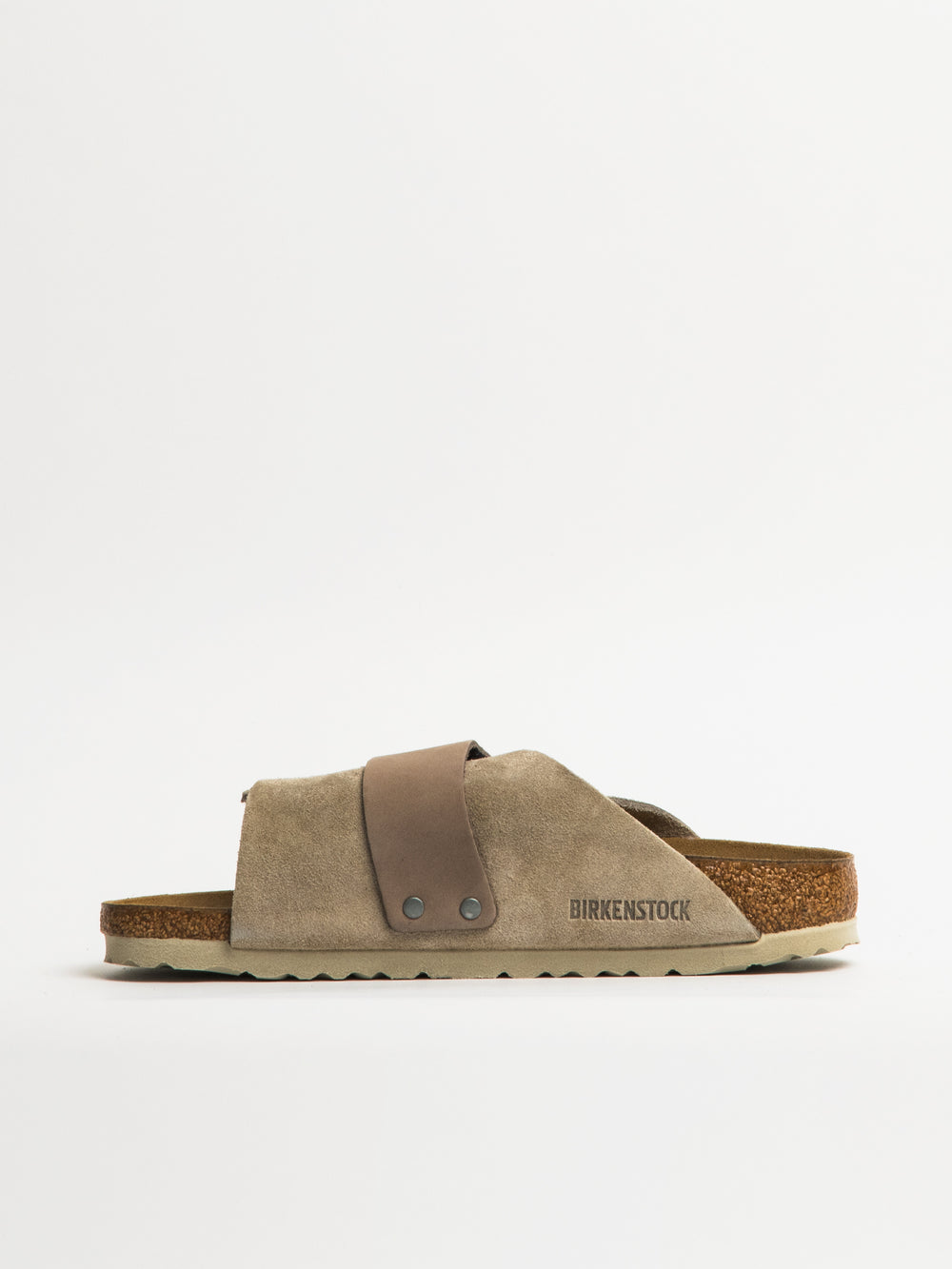 WOMENS BIRKENSTOCK KYOTO SUEDE NARROW SANDALS - TAUPE - CLEARANCE