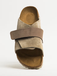 WOMENS BIRKENSTOCK KYOTO SUEDE NARROW SANDALS - TAUPE - CLEARANCE