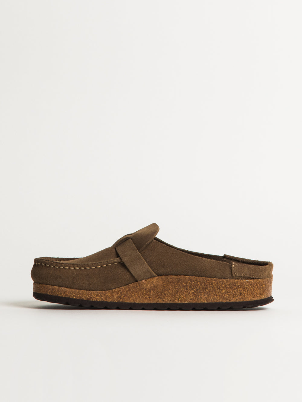 WOMENS BIRKENSTOCK BUCKLEY SUEDE NARROW - TAUPE