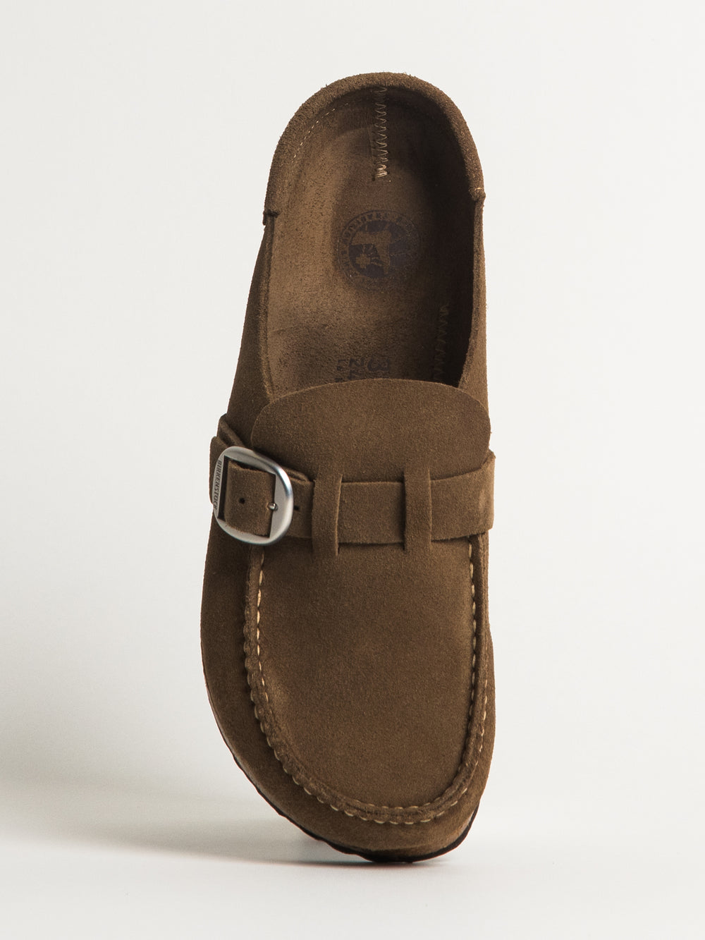 WOMENS BIRKENSTOCK BUCKLEY SUEDE NARROW - TAUPE